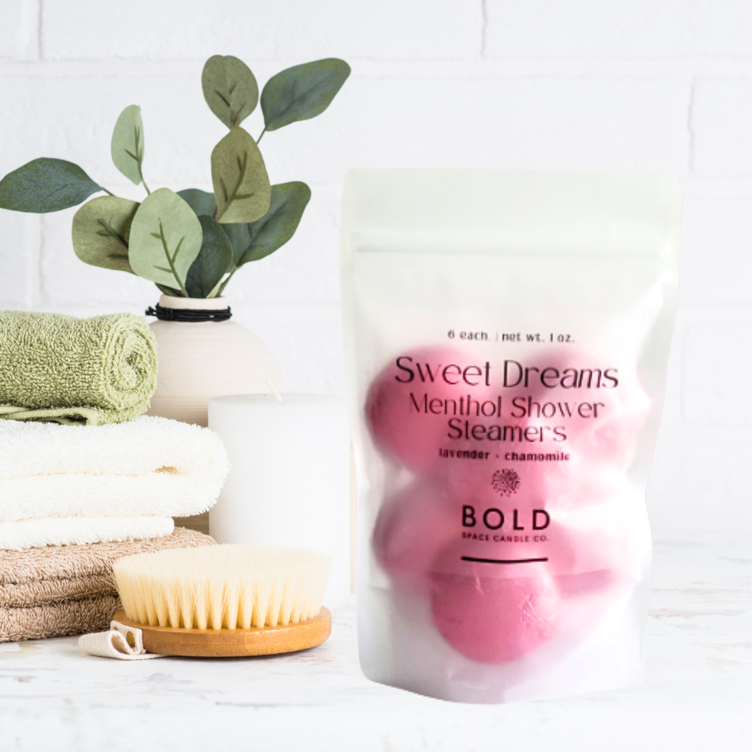 Bold Space Candle Co. - Sweet Dreams- Chamomile + Lavender Menthol Steamers 6 pack - Lavenders Blue Home and Body Boutique 