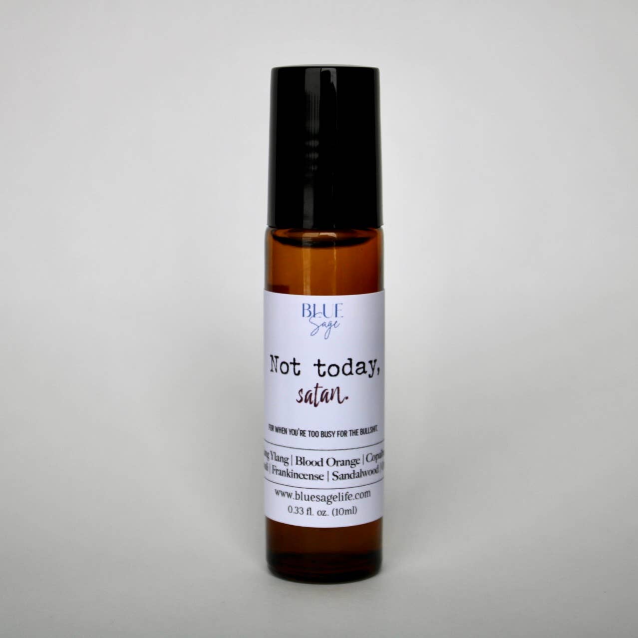 Blue Sage - Not Today Satan | Essential Oil Aromatherapy Roller - Lavenders Blue Home and Body Boutique 