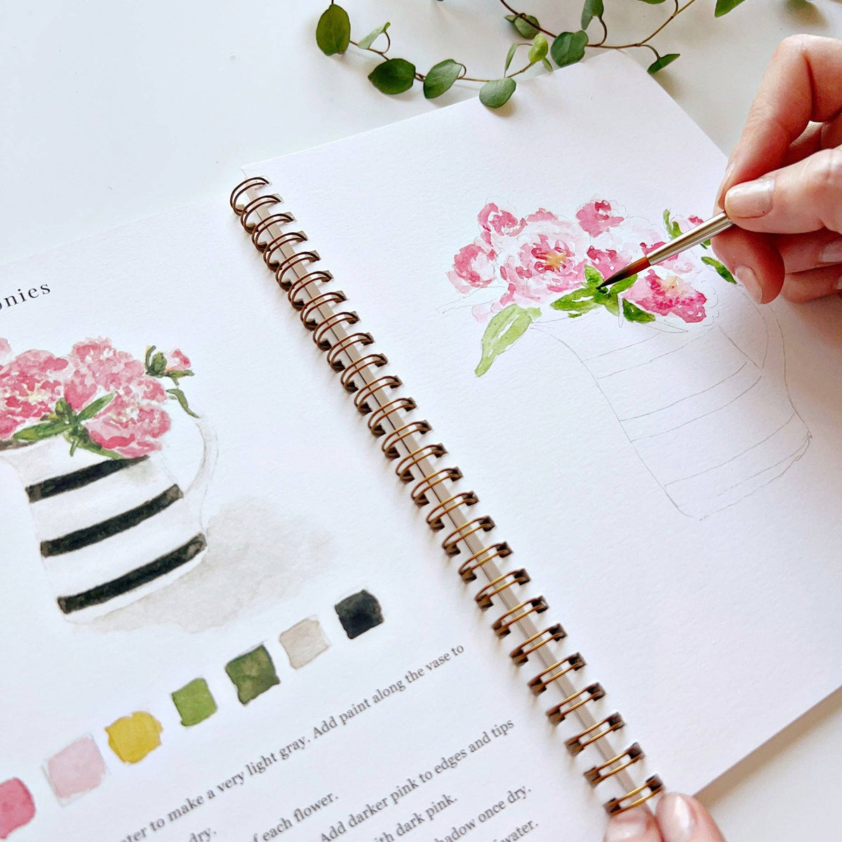 emily lex studio - Bouquets watercolor workbook - Lavenders Blue Home and Body Boutique 