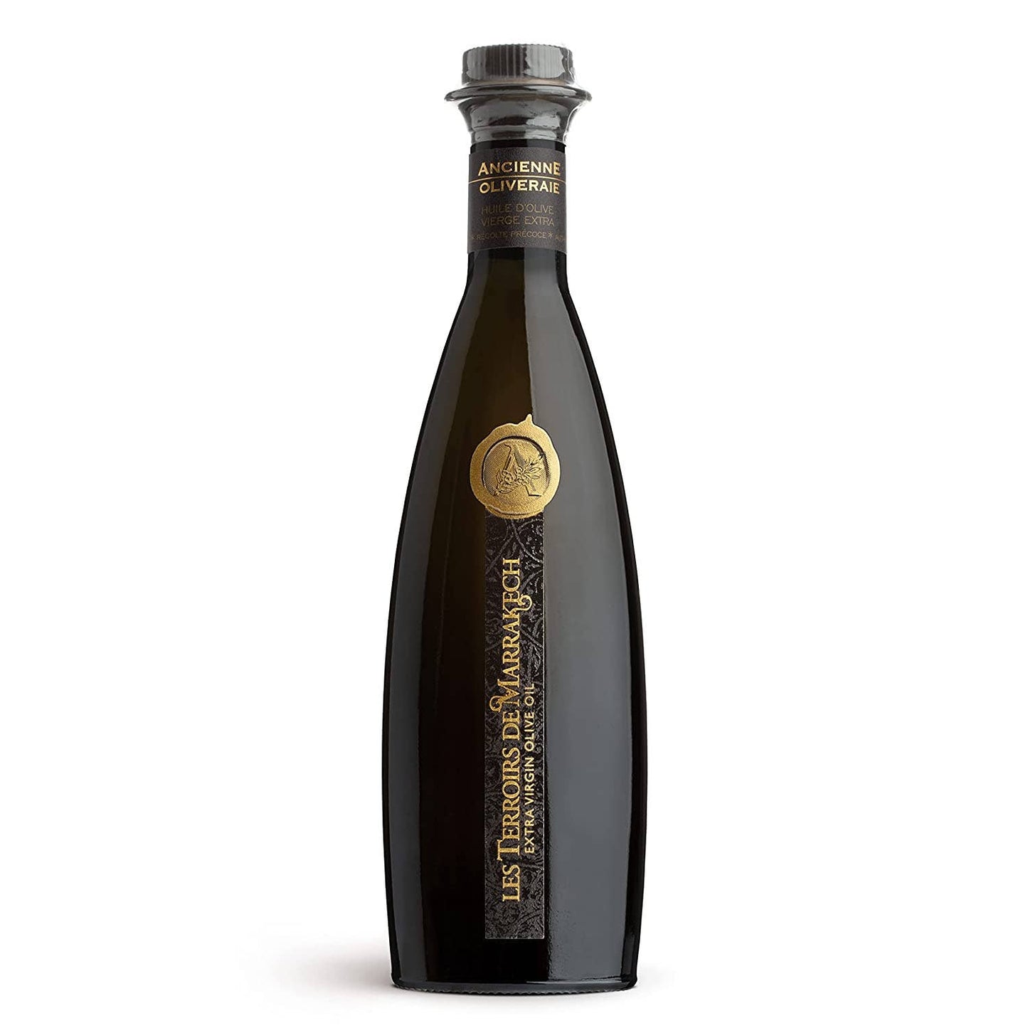 LES TERROIRS DE MARRAKECH Organic Extra Virgin Olive Oil: GLASS BOTTLE OF 500ML