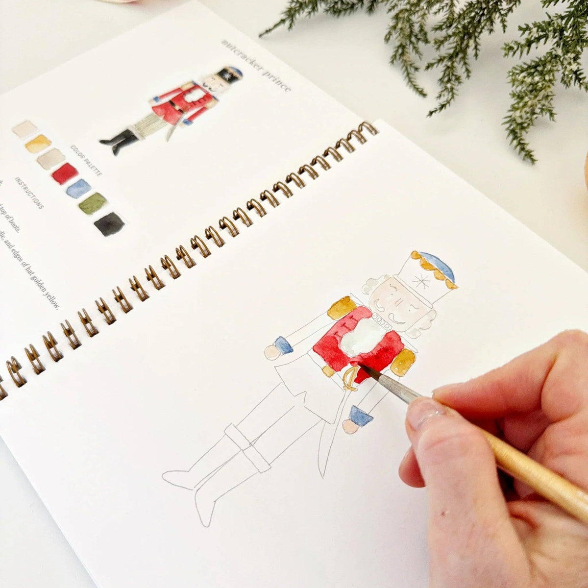emily lex studio - Nutcracker watercolor workbook