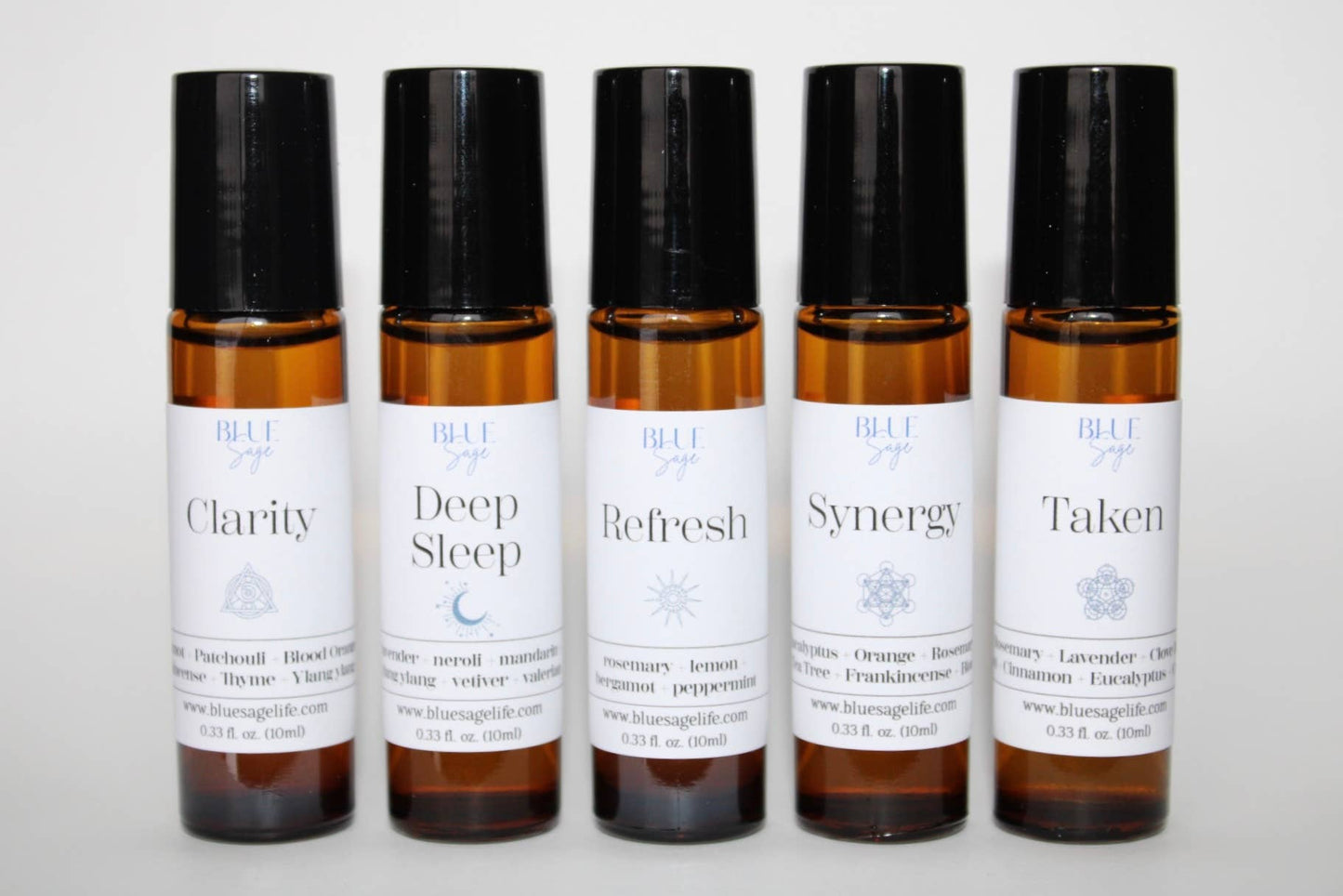 Blue Sage - Deep Sleep Blend Roll On | Essential Oil Aromatherapy Roller - Lavenders Blue Home and Body Boutique 