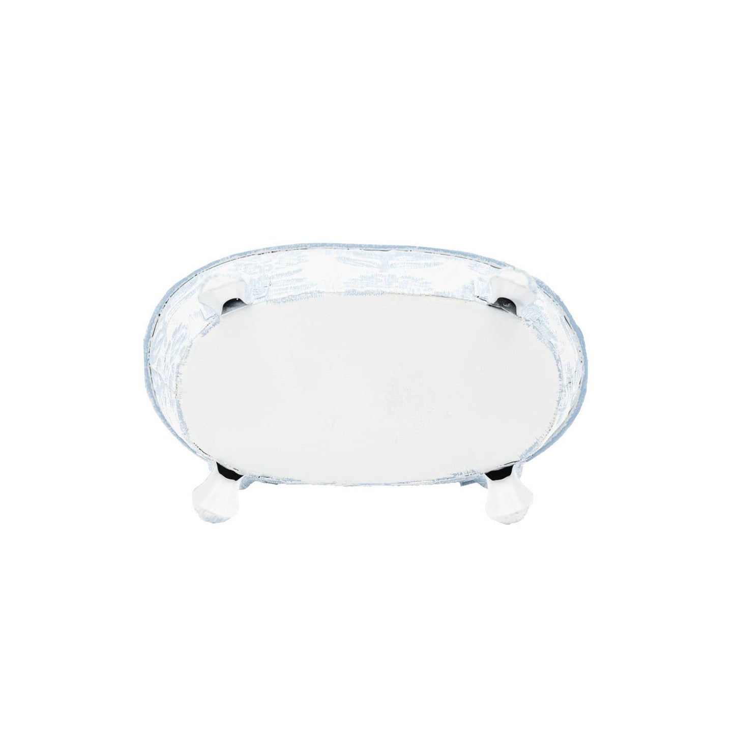 Foreside Home & Garden - Claire Floral Bathtub Soap Dish Blue - Lavenders Blue Home and Body Boutique 
