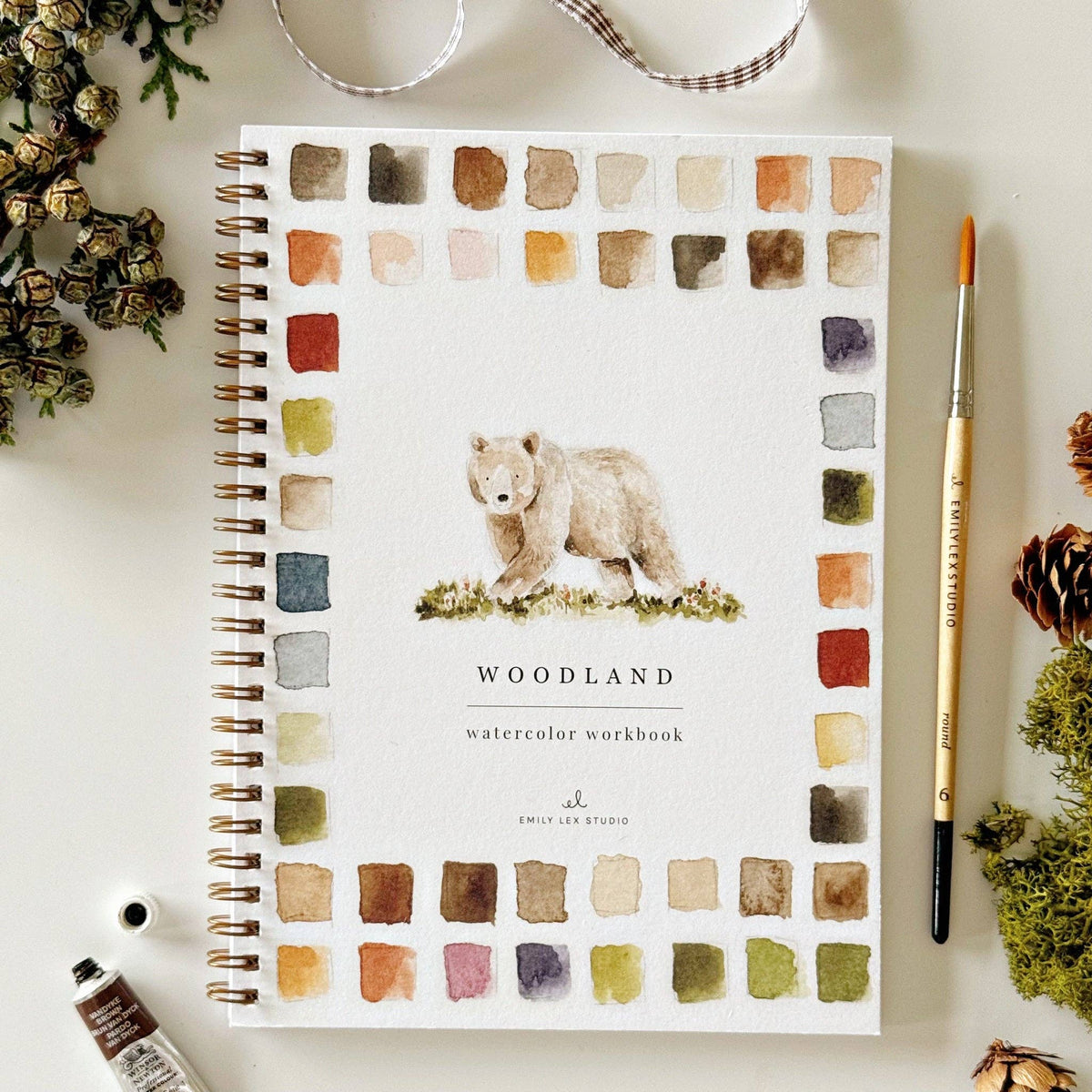 emily lex studio - Woodland watercolor workbook - Lavenders Blue Home and Body Boutique 