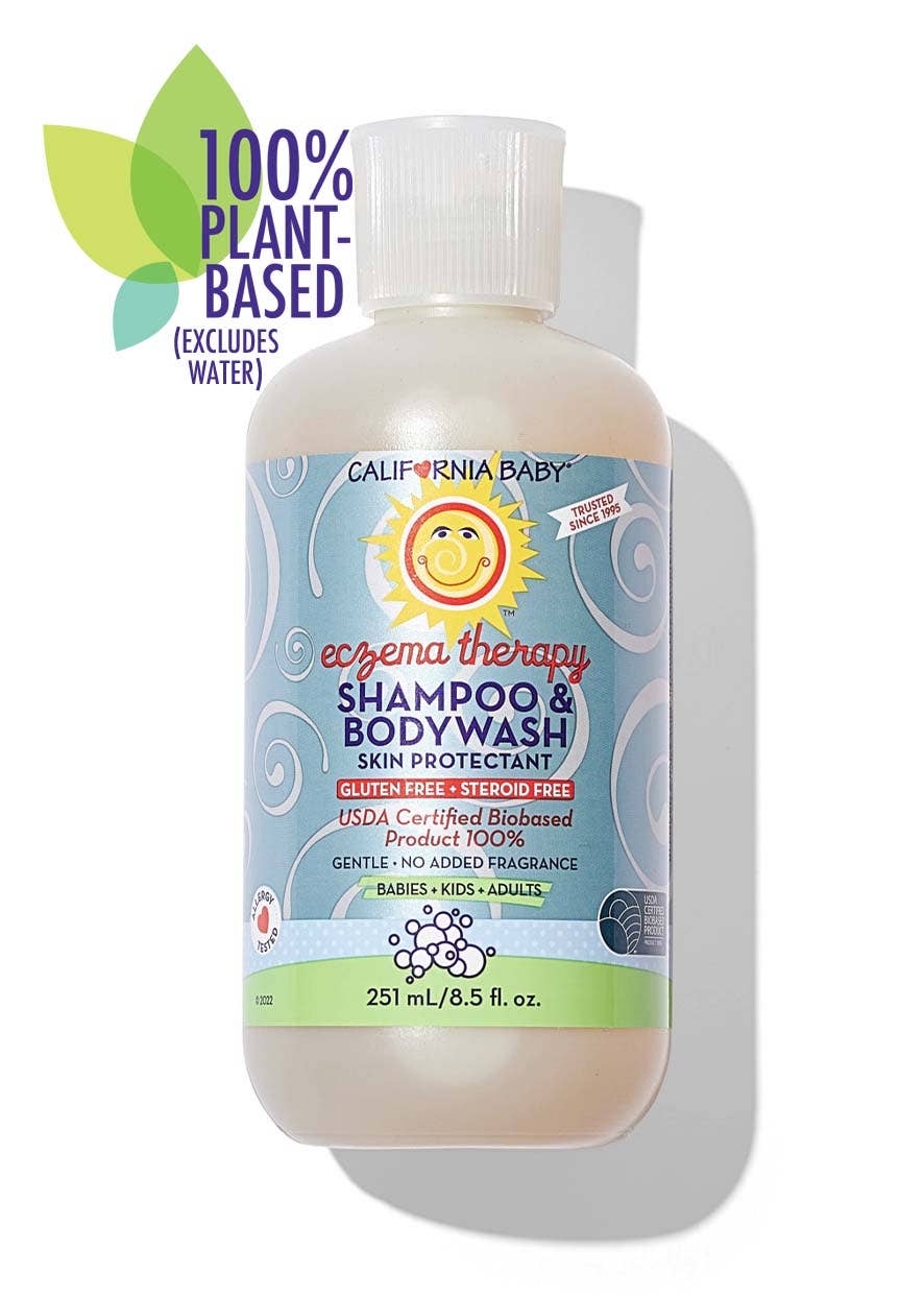 California Baby - Therapeutic Relief™ Eczema Shampoo & Bodywash: 8.5oz/251mL - Lavenders Blue Home and Body Boutique 