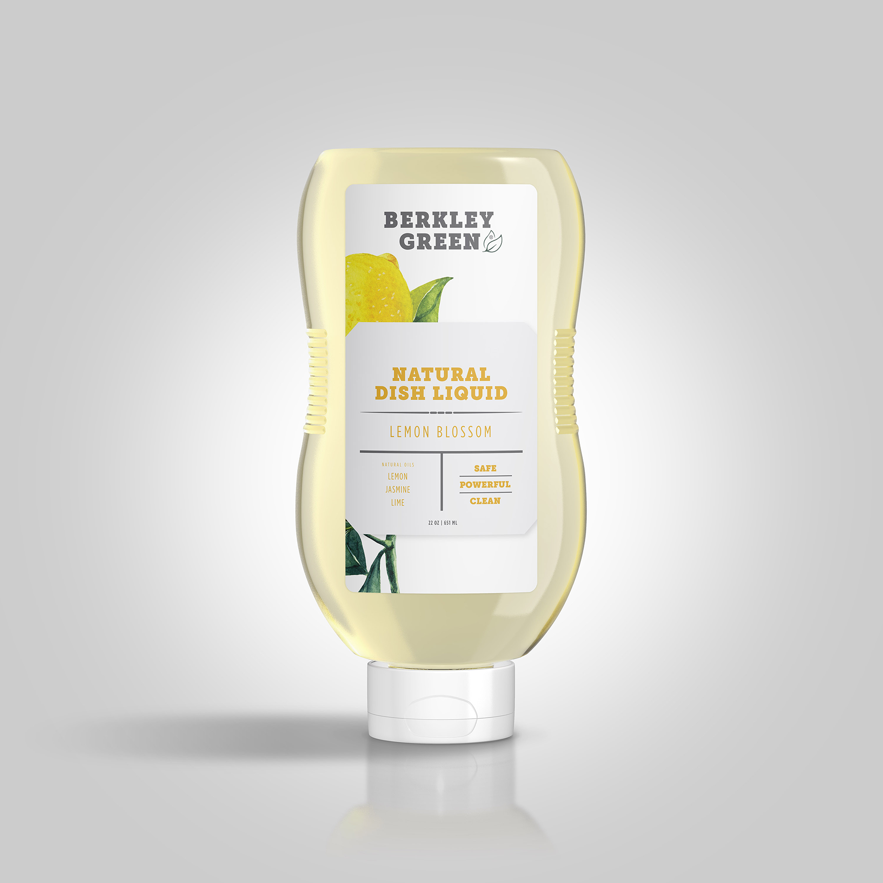 Berkley Green - Eco Dish Soap, Lemon Blossom (22oz bottle) - Lavenders Blue Home and Body Boutique 
