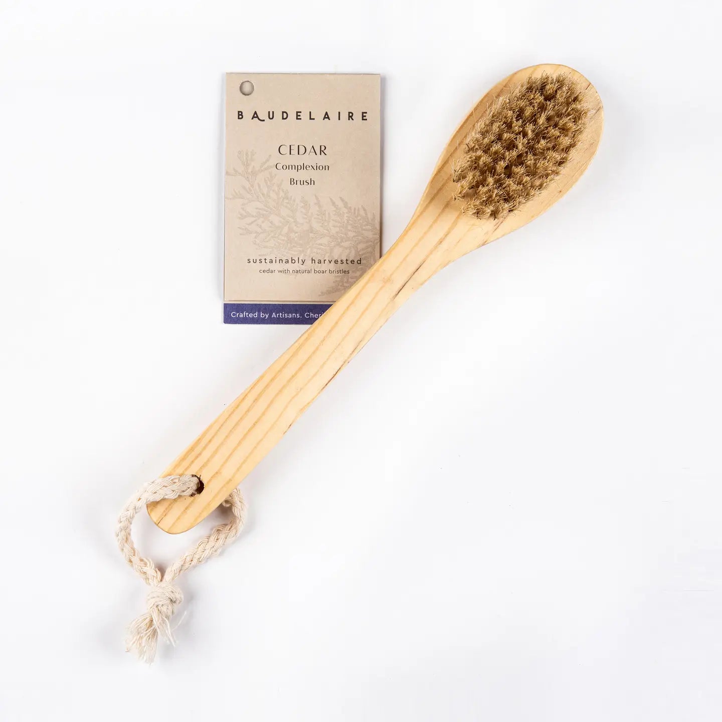 Cedar 9" Long-Handle Complexion Brush - Lavenders Blue Home and Body Boutique 
