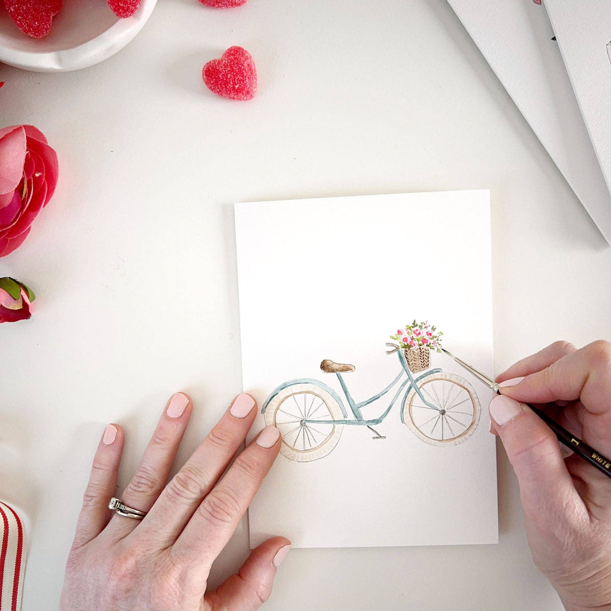 emily lex studio - Love sweet love paintable notecard - Lavenders Blue Home and Body Boutique 