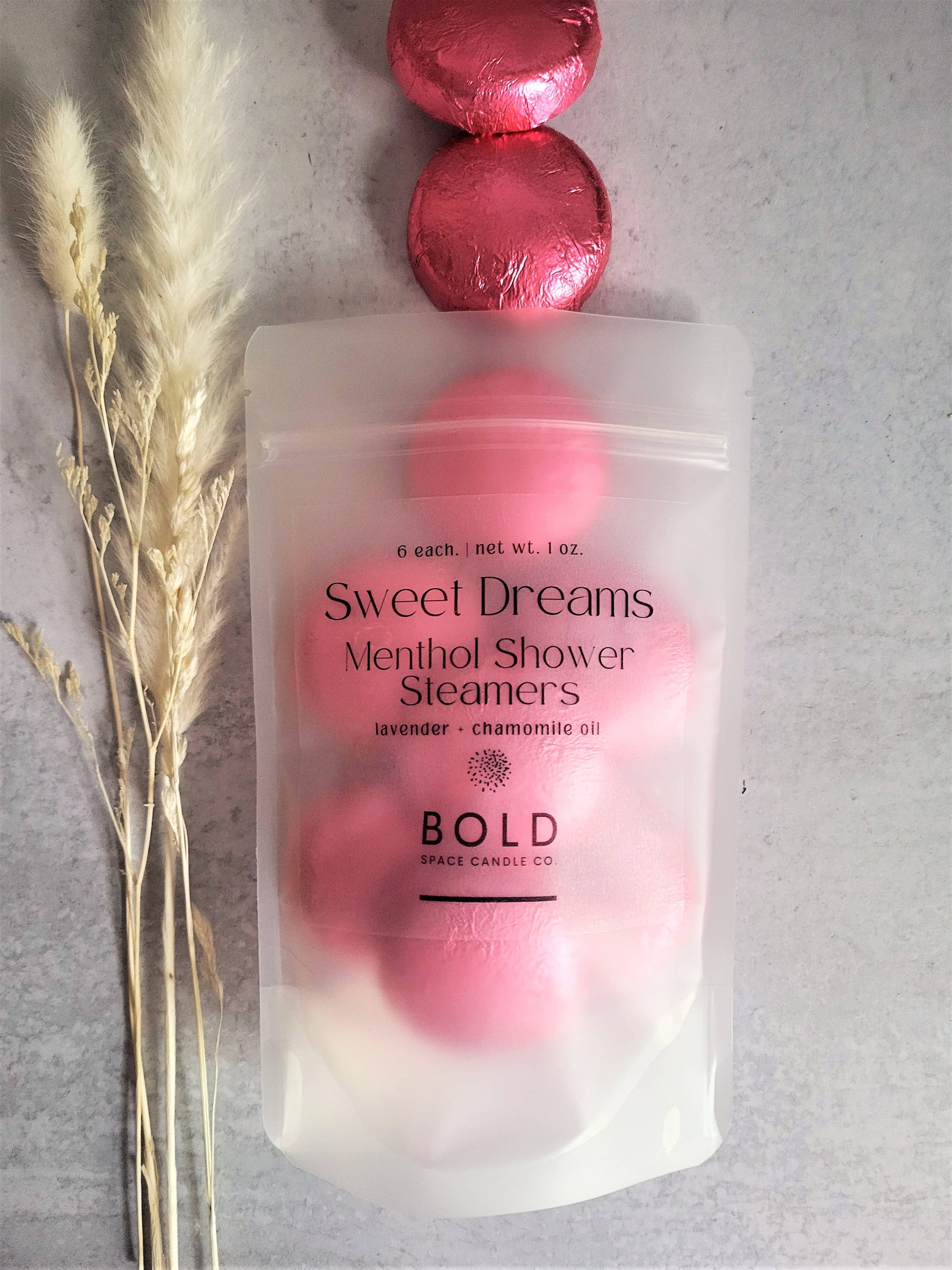 Bold Space Candle Co. - Sweet Dreams- Chamomile + Lavender Menthol Steamers 6 pack - Lavenders Blue Home and Body Boutique 
