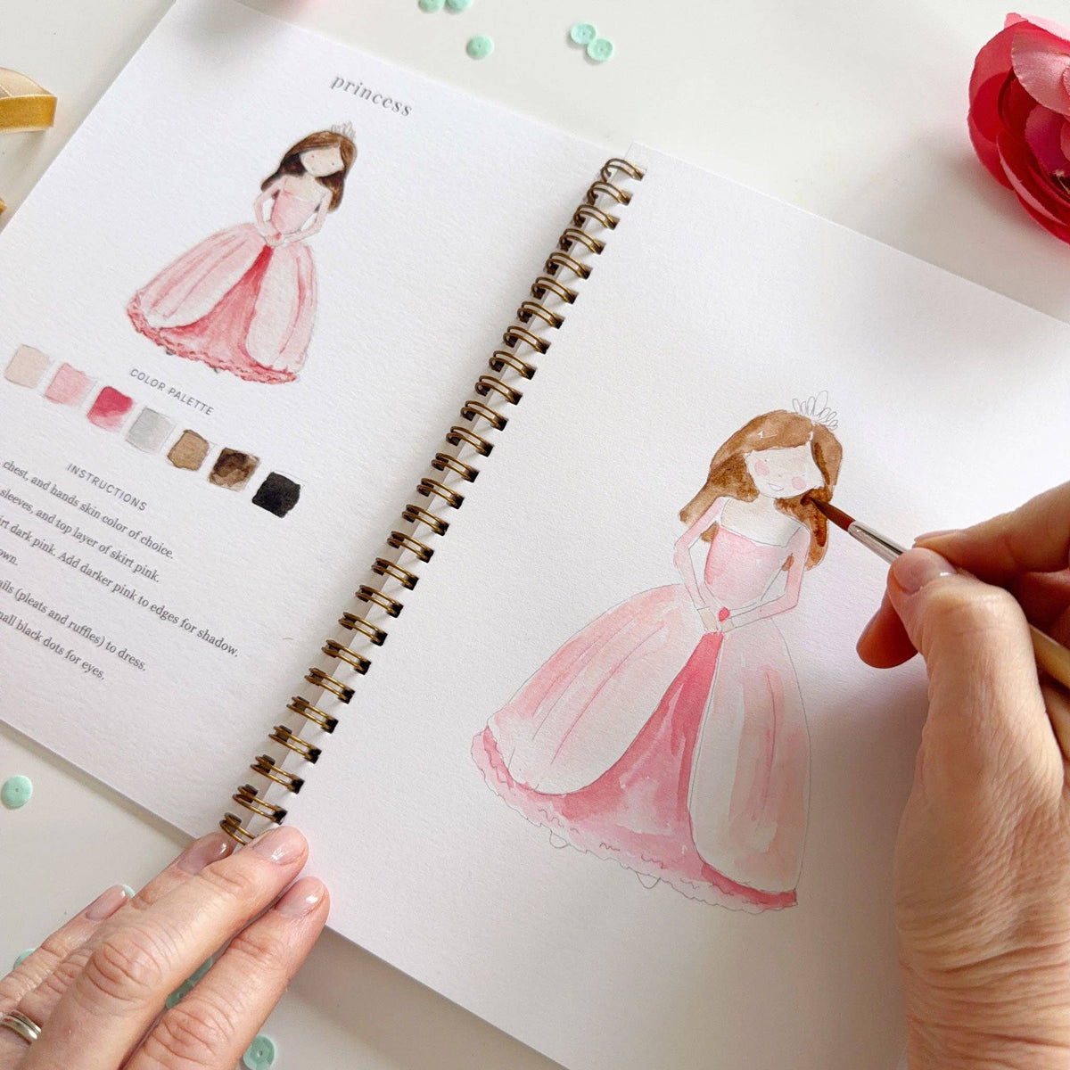 emily lex studio - Fairytale watercolor workbook