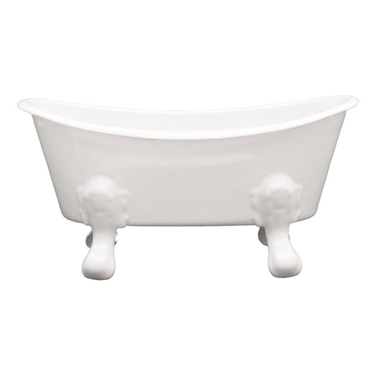 Foreside Home & Garden - Mini Bathtub Planter Soap Dish Off-White - Lavenders Blue Home and Body Boutique 