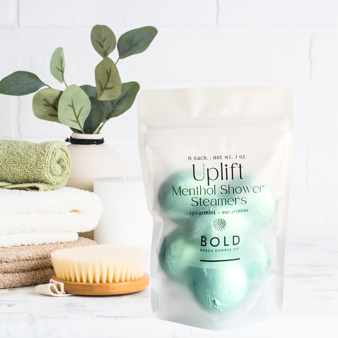 Bold Space Candle Co. - Uplift – Eucalyptus + Spearmint Menthol Steamers- 6 pack - Lavenders Blue Home and Body Boutique 
