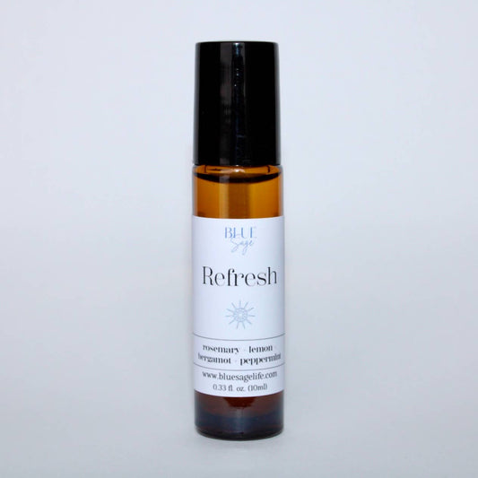 Blue Sage - Refresh Blend Essential Oil Roller | Aromatherapy Roll On - Lavenders Blue Home and Body Boutique 