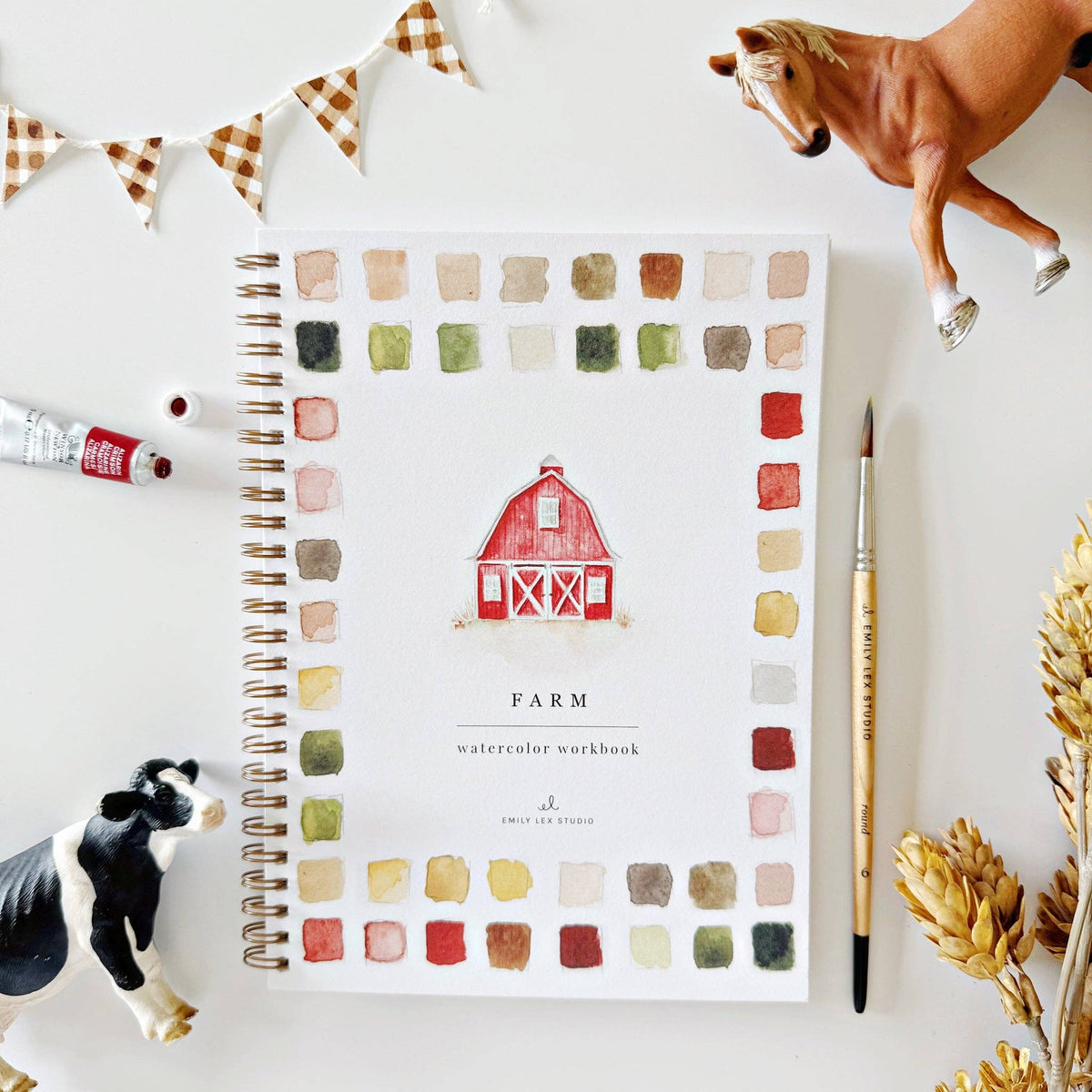 emily lex studio - Farm watercolor workbook - Lavenders Blue Home and Body Boutique 