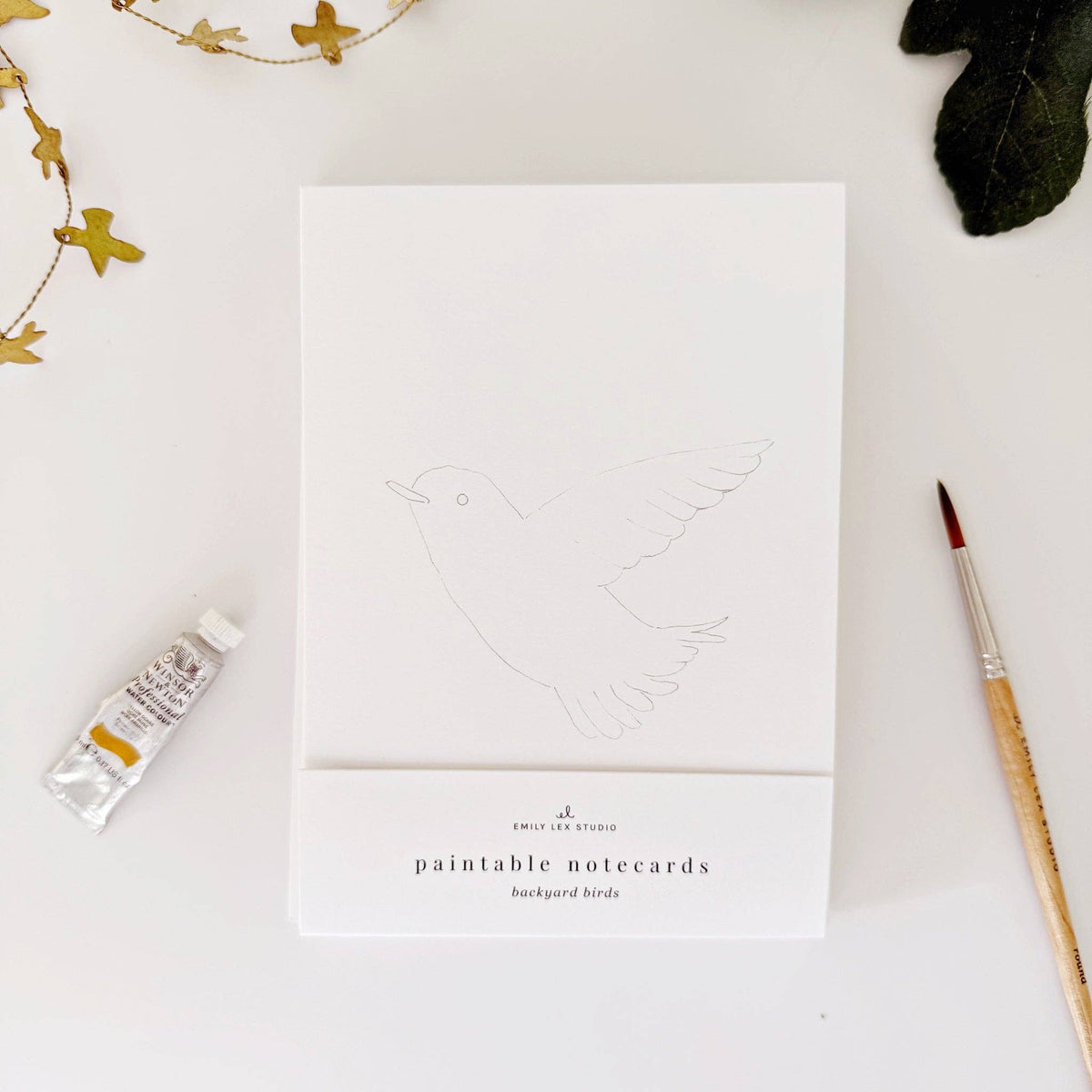 emily lex studio - Backyard birds paintable notecards - Lavenders Blue Home and Body Boutique 