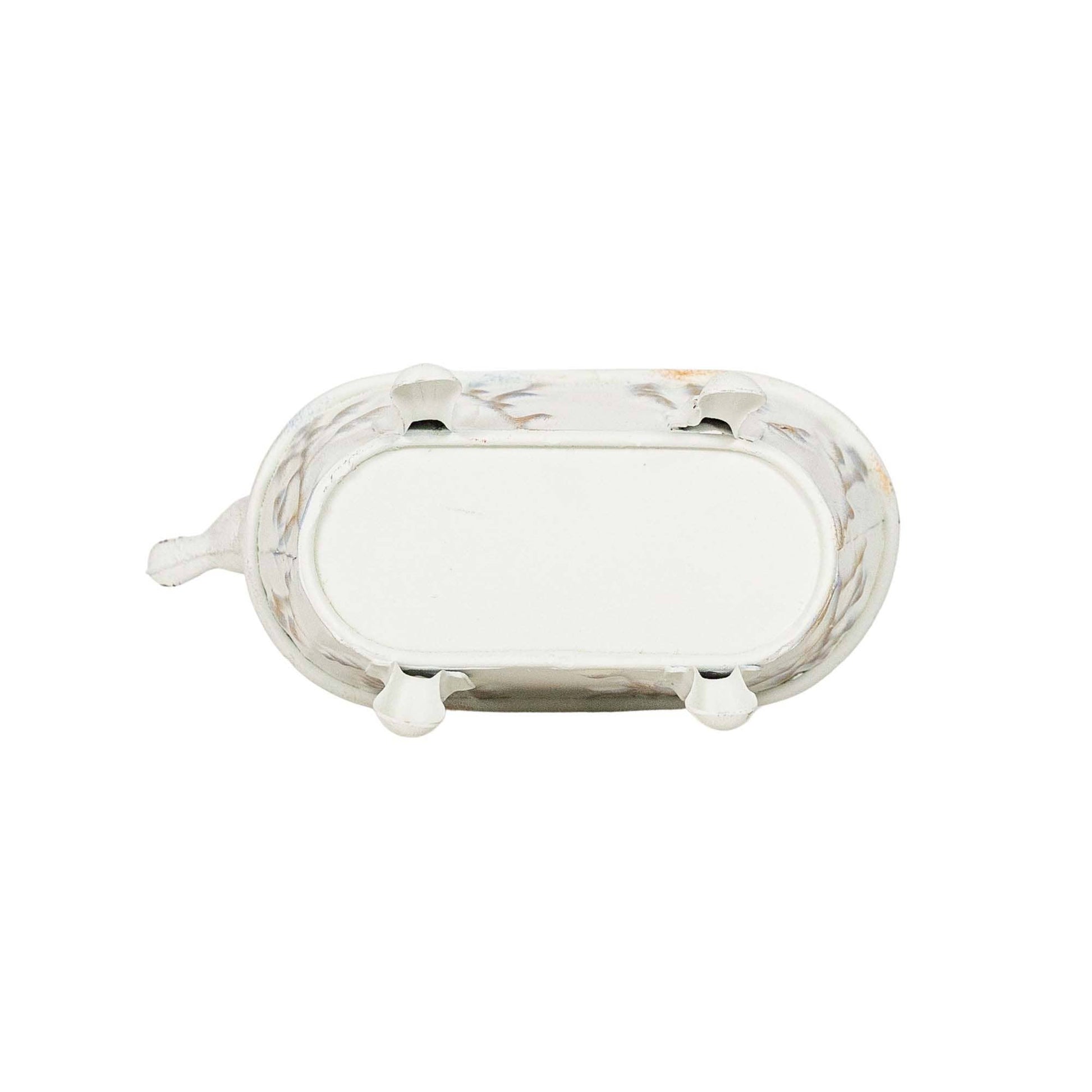 Foreside Home & Garden - Lyra Vintage Clawfoot Bathtub Mini Planter White Soap Dish - Lavenders Blue Home and Body Boutique 