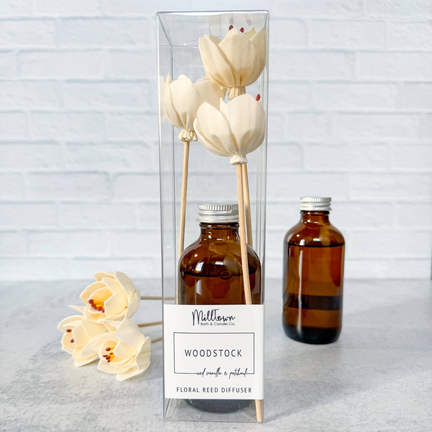 Woodstock Floral Reed Diffuser | Long-Lasting Scent | Clean & Flameless Fragrance