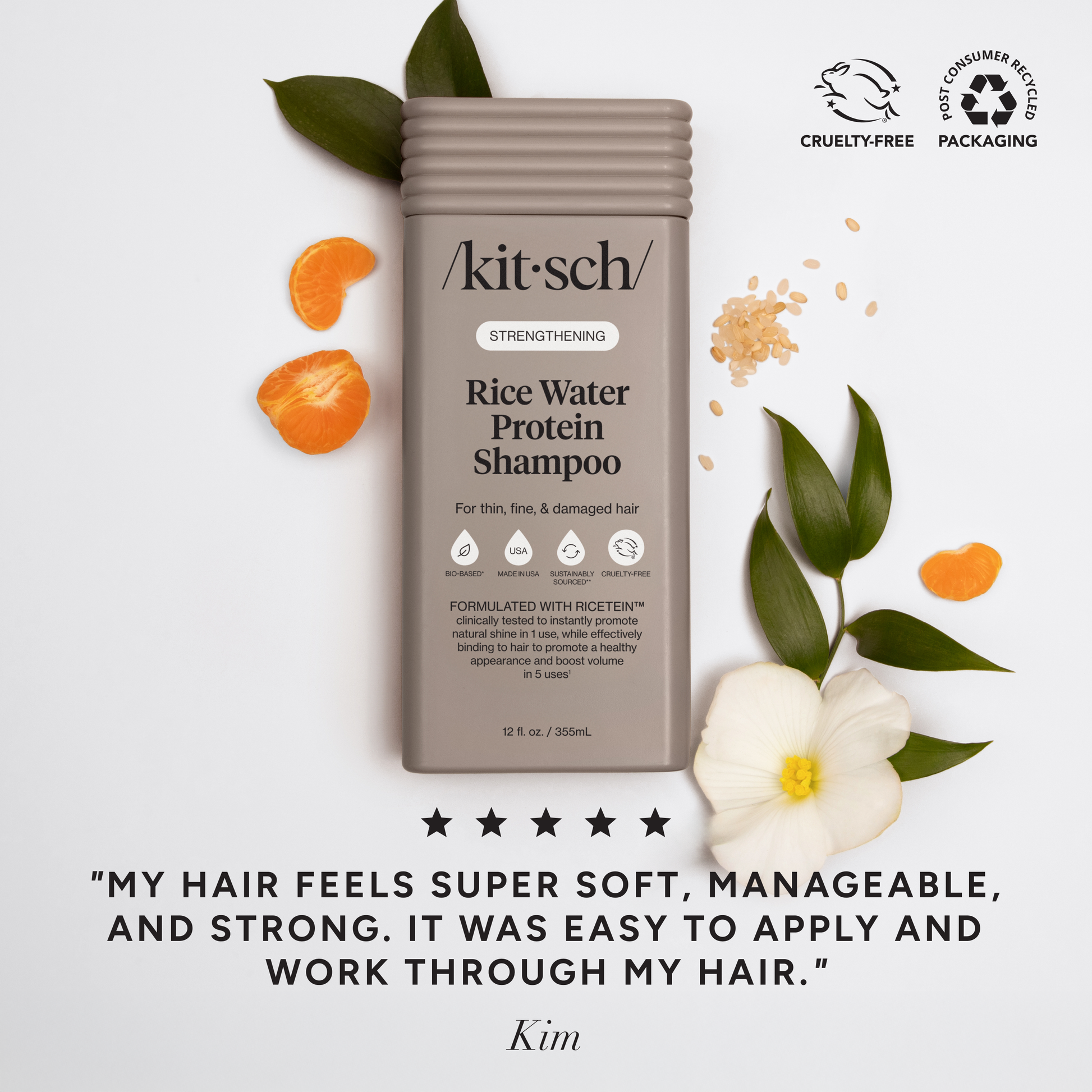 KITSCH - Strengthening Rice Water Shampoo & Conditioner Combo - Lavenders Blue Home and Body Boutique 