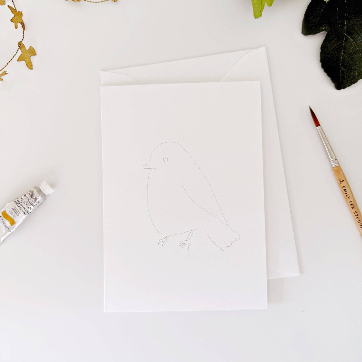 emily lex studio - Backyard birds paintable notecards - Lavenders Blue Home and Body Boutique 