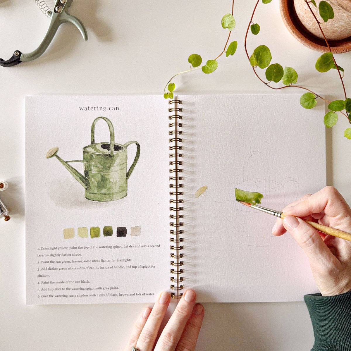 emily lex studio - Garden watercolor workbook - Lavenders Blue Home and Body Boutique 
