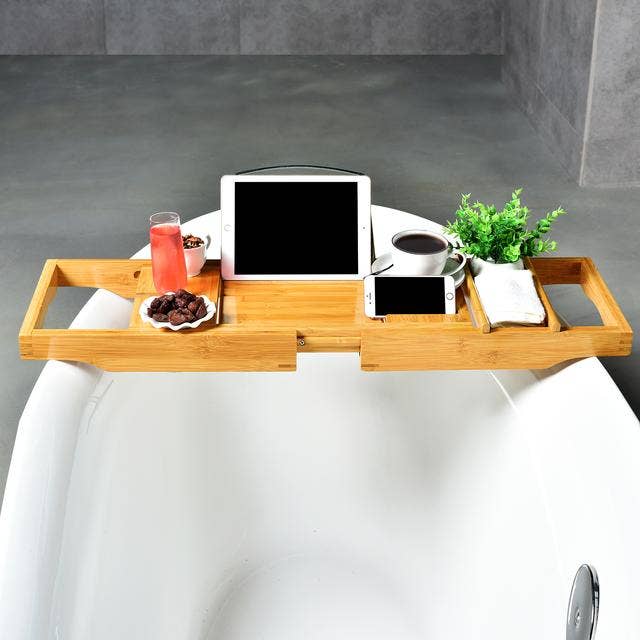 Bamboo Deluxe Bath Caddy