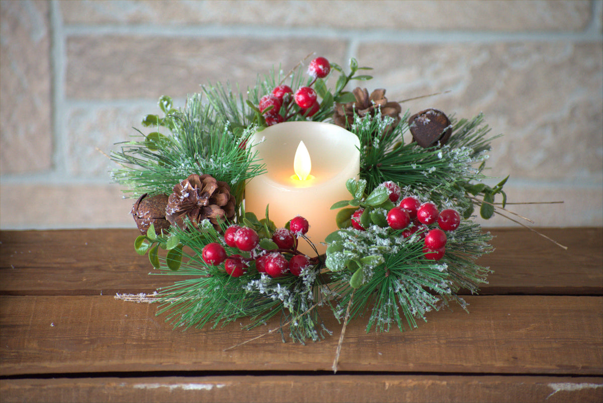 Wholesale Home Decor - Rusty Bells 6.5in Candle Ring - Lavenders Blue Home and Body Boutique 