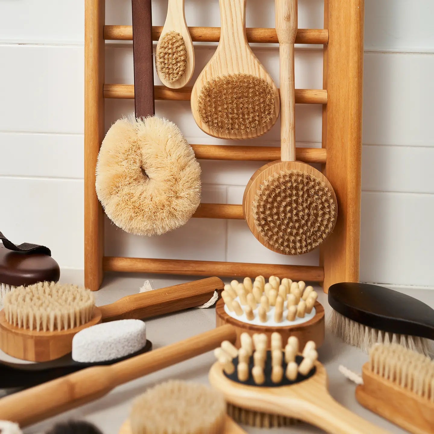 Bamboo 14" Massage Brush - Lavenders Blue Home and Body Boutique 