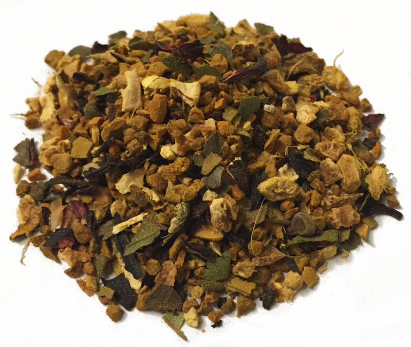 Simpson & Vail - Turmeric Ginger Citrus Herbal Wellness Tea Organic - 4oz Tin - Lavenders Blue Home and Body Boutique 