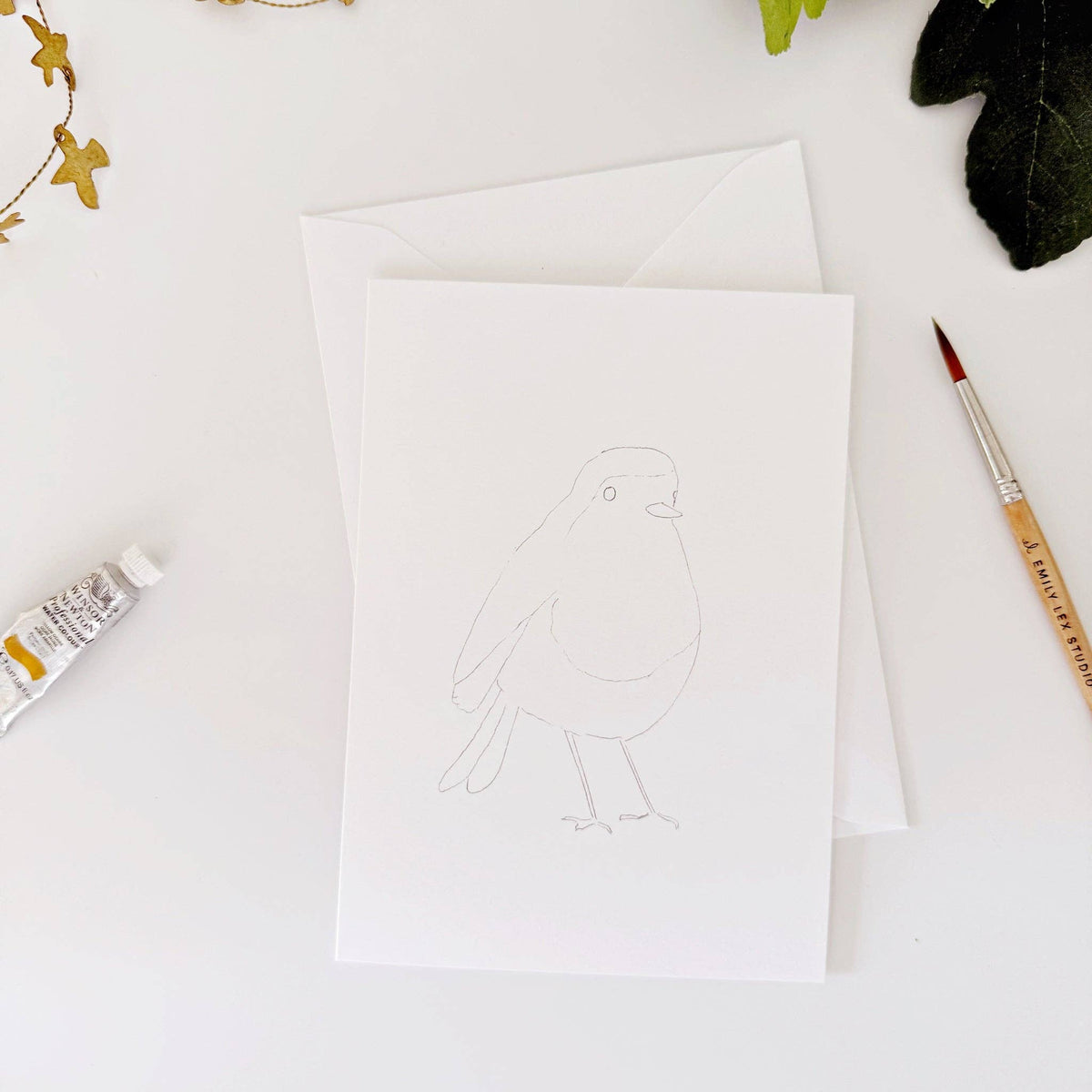 emily lex studio - Backyard birds paintable notecards - Lavenders Blue Home and Body Boutique 