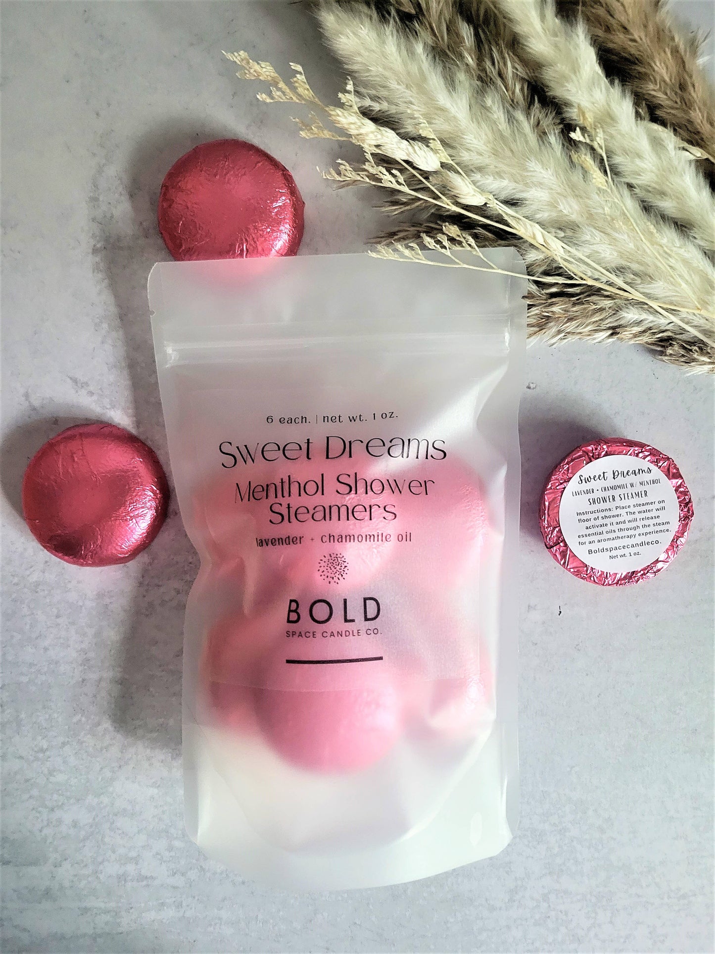 Bold Space Candle Co. - Sweet Dreams- Chamomile + Lavender Menthol Steamers 6 pack - Lavenders Blue Home and Body Boutique 