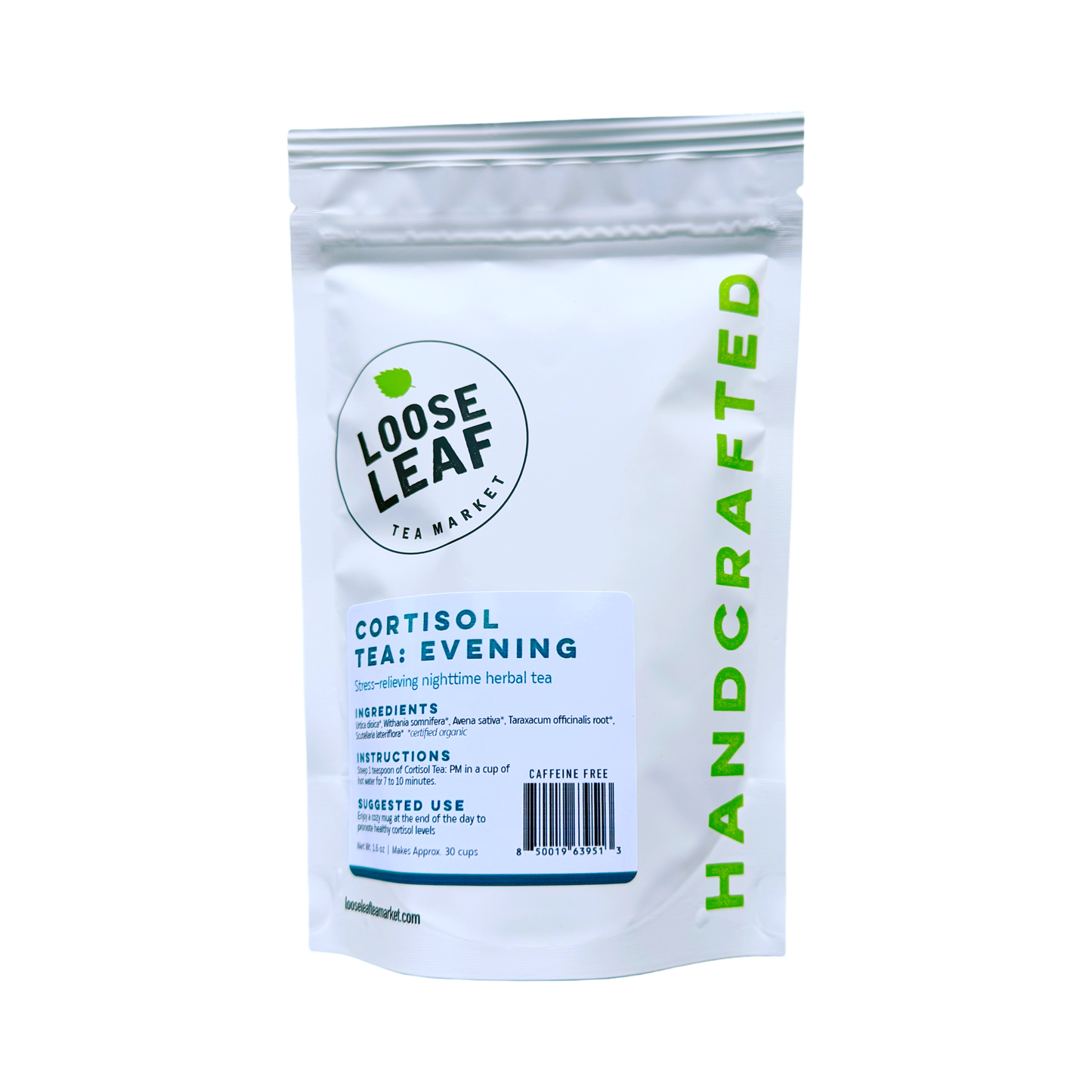 Loose Leaf Tea Market - Cortisol Tea - Evening, Herbal Tea For Stress, Relaxation - Lavenders Blue Home and Body Boutique 