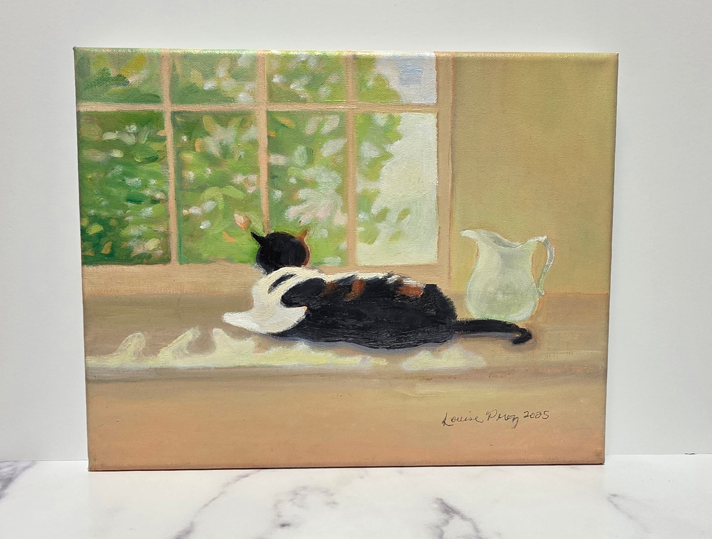 Sitting Pretty - Cat in Window