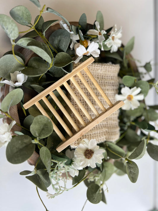 Soap Rack Light Wood