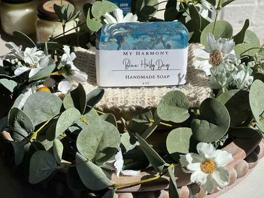 Blue Holly Day Soap