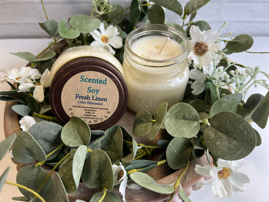 Fresh linen Soy Candle