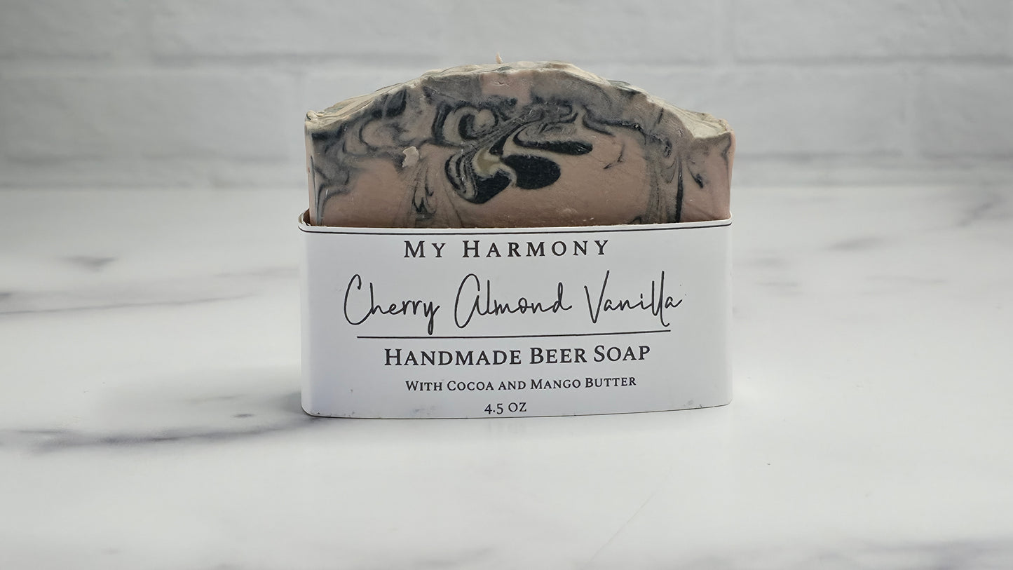 Cherry Almond Vanilla Beer Soap