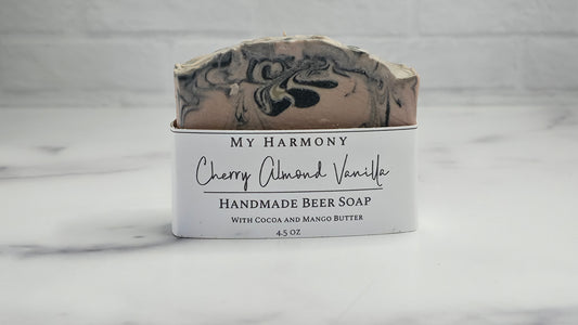 Cherry Almond Vanilla Beer Soap