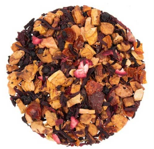 The Grateful Tea Co - Cranberry & Apple Herbal Loose-Leaf Tea, 2oz