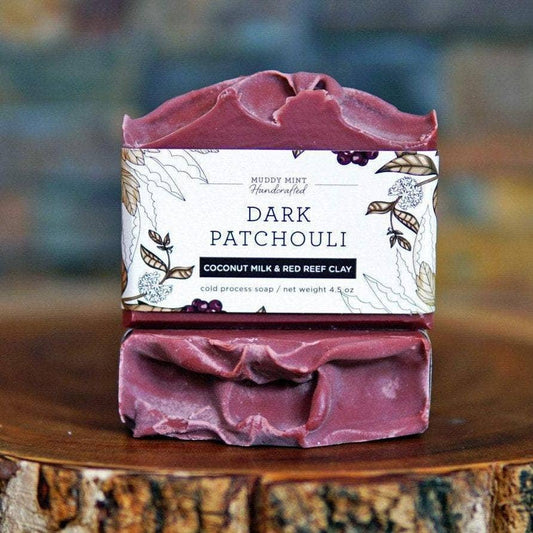 Muddy Mint - Dark Patchouli Soap with Coconut Milk
