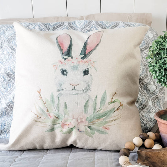 Bunny Crown Pillow Cover - Lavenders Blue Home and Body Boutique 