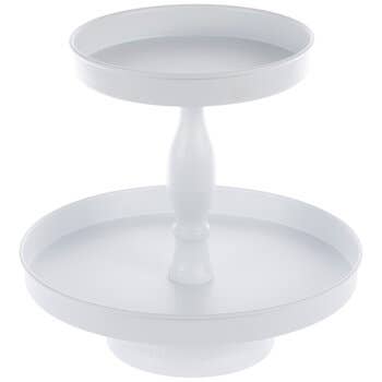 Kate + Em - White Three Tiered Metal Tray