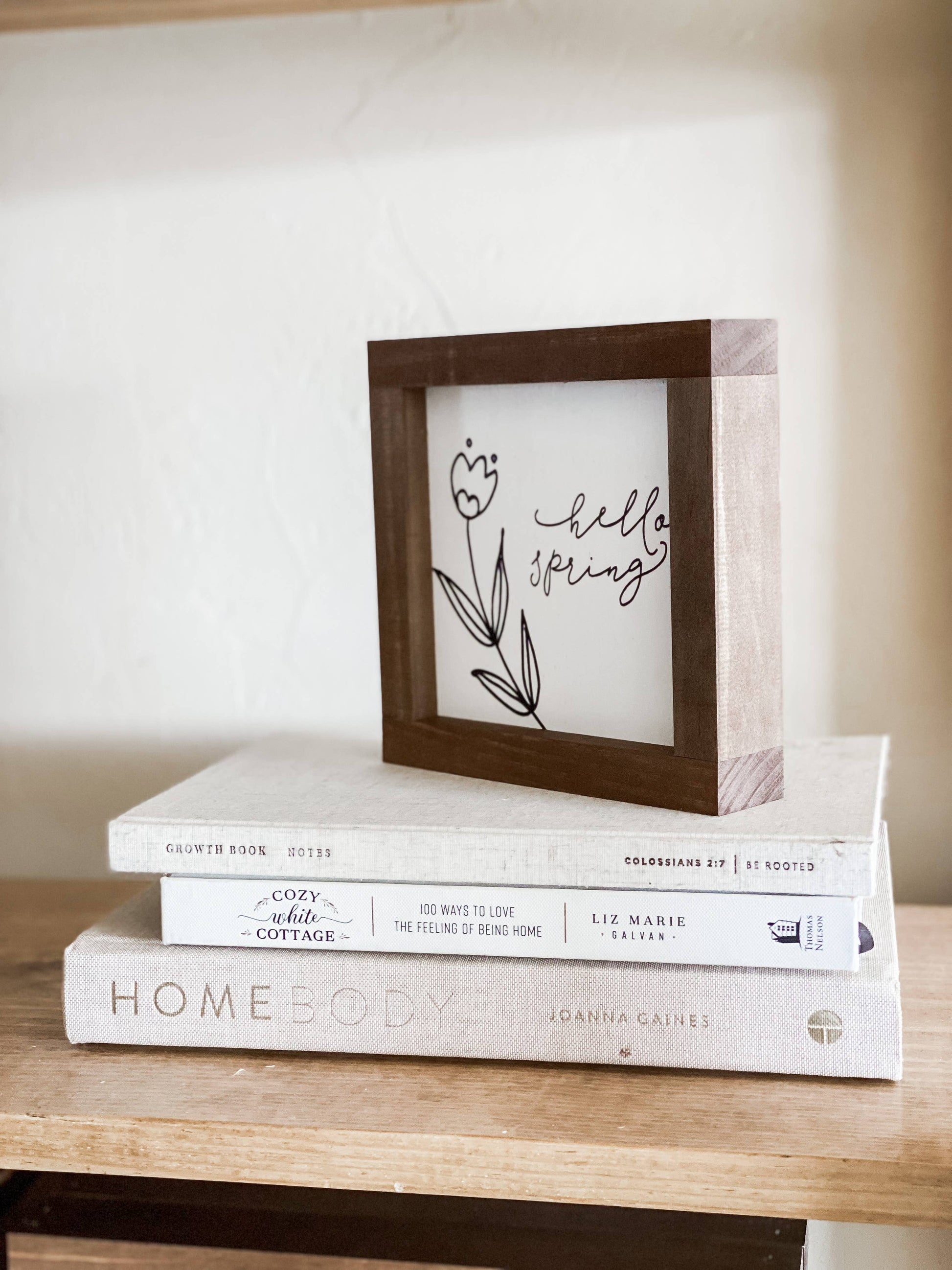 Hello, Spring | Spring Wood Sign - Lavenders Blue Home and Body Boutique 